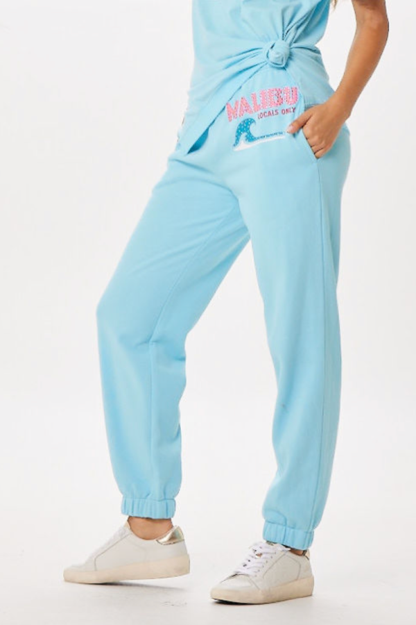 Tropical Blue Malibu Jet Setter Surf Wash Jogger Sale