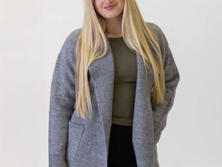 Astrid Oversized Cardigan | Heather Grey Fashion