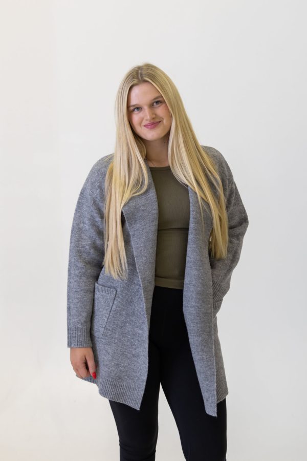 Astrid Oversized Cardigan | Heather Grey Fashion