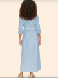 Dusty Blue Bowen Chambray Dress Online