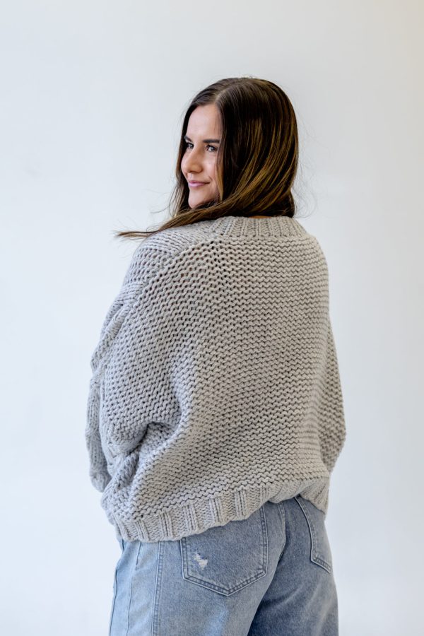 Whitney Chunky Sweater | Heather Gray Fashion