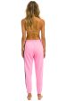 5 Stripe Womens Sweatpant Neon Pink For Cheap