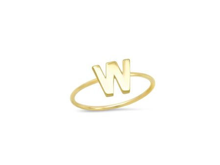 14k Gold Initial Rings on Sale