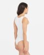 Suit Yourself Scoop Neck Tank Bodysuit | White For Cheap