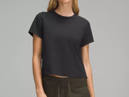 Classic Fit Cotton Blend T-Shirt | Black on Sale