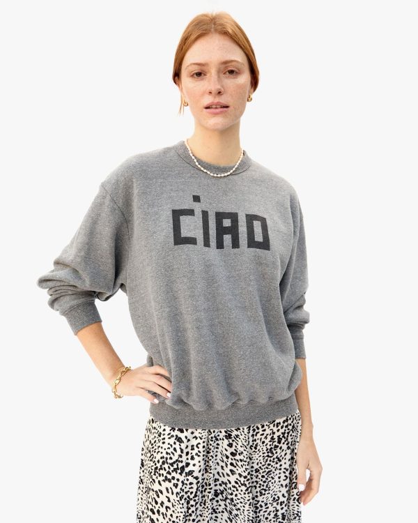 Oversized Ciao Sweatshirt in Grey Sale