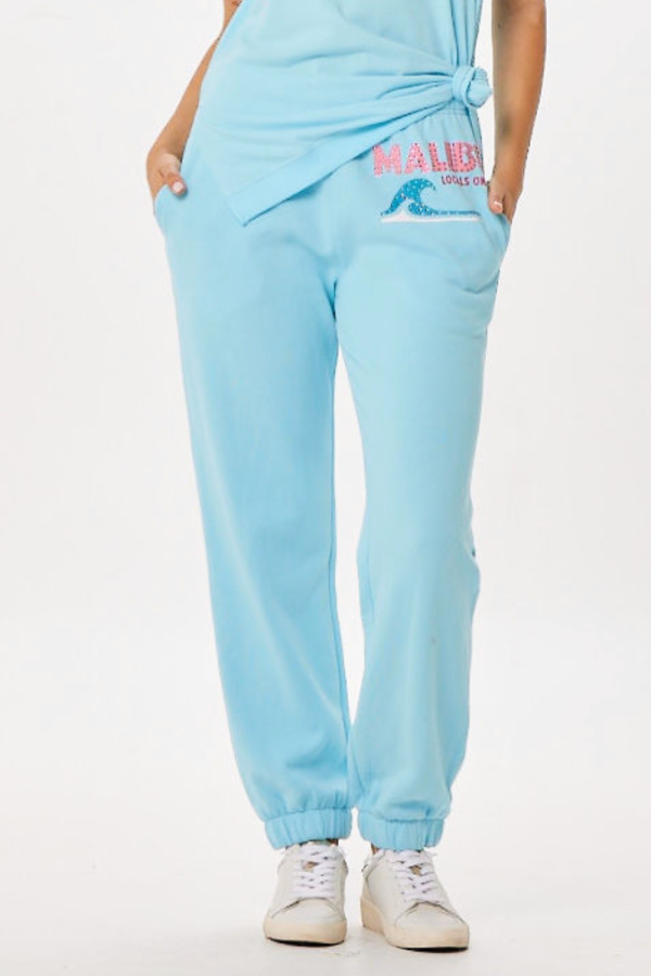 Tropical Blue Malibu Jet Setter Surf Wash Jogger Sale