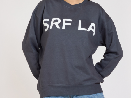 Surf LA  Black Surf Wash Crewneck Discount