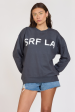 Surf LA  Black Surf Wash Crewneck Discount