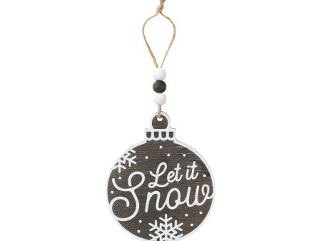 FR-3250 Let it snow blk bulb ornie on Sale