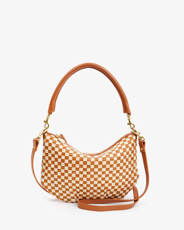 Petite Moyen Messenger in Woven Natural and Cream Online now