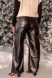 Marie High Waist Leather Pants | Black Online Hot Sale