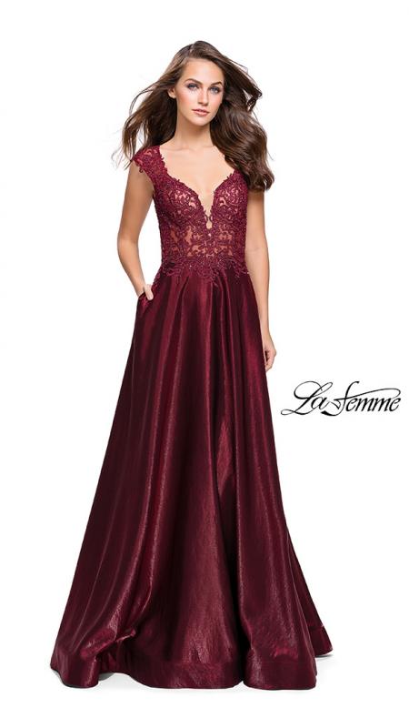 25973 Prom Dress Burgundy Discount