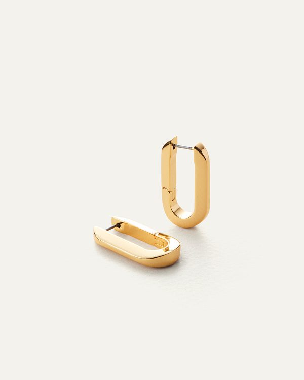 U-Link Earrings Gold Hot on Sale