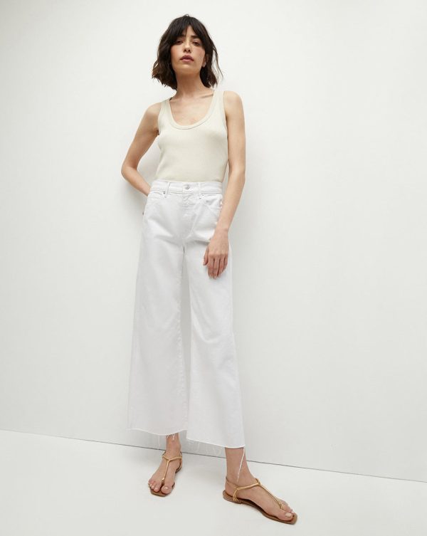 Taylor High Rise Wide Leg Cropped Jean Supply