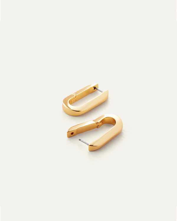 U-Link Earrings Gold Hot on Sale