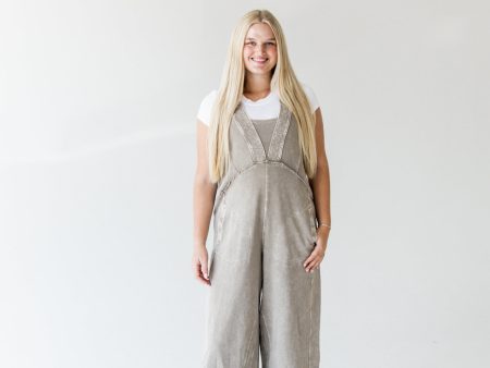 Terry Knit Jumpsuit | Mushroom Online now