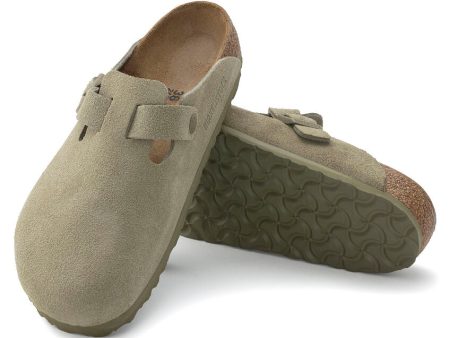 Birkenstock Boston Suede | Faded Khaki Online