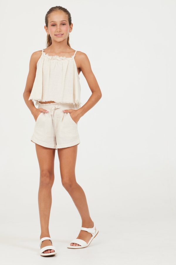 Sand Stone Washed Texture Shorts Sale