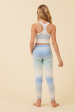 Blue Skies Ombre Tie Dye Brushed Hacci Racerback Crop Top Online Hot Sale