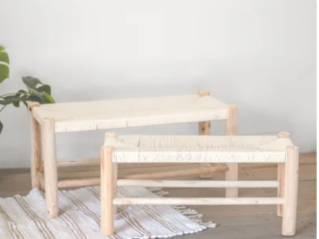 Cotton Rope Woven Bench Set Online now