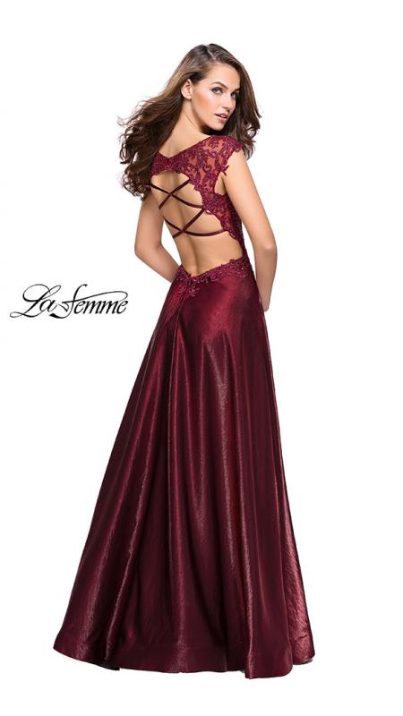 25973 Prom Dress Burgundy Discount