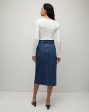 Victoria denim midi skirt For Sale