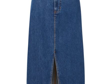 Victoria denim midi skirt For Sale